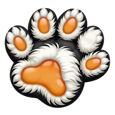 Cat pawing sticker
