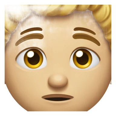 eye roll with hand on head sticker