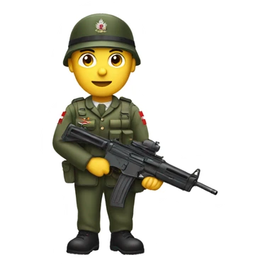 Canadian Armed forces holding gun sticker