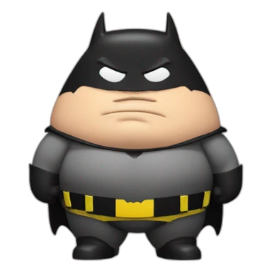 fat batman fatman sticker