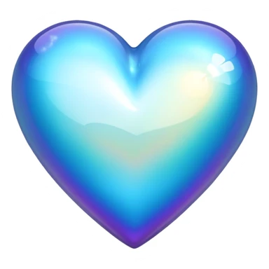 coeur bleu sticker
