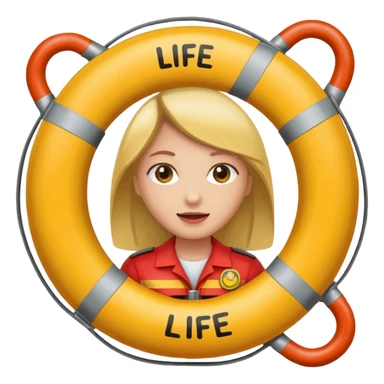 life saver woman sticker