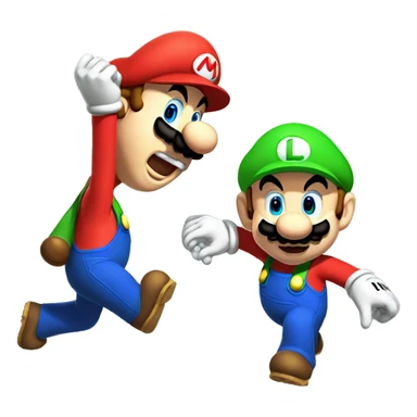 mario and luigi sticker