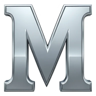 the letters M + v  sticker