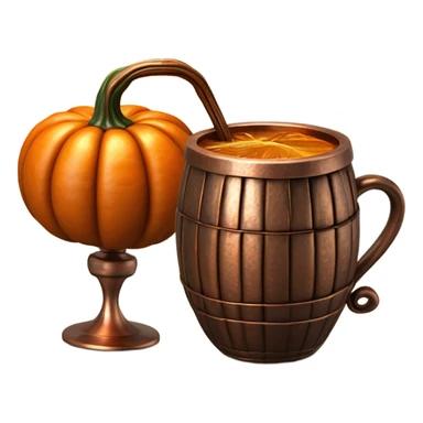 Pumpkin mule alcohol sticker