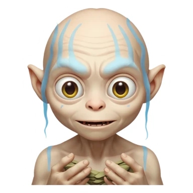 gollum saying thanks sticker