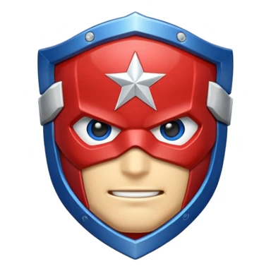 hazme un emojis del escudo del capitán América sticker