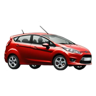 Ford fiesta 2010 red sticker