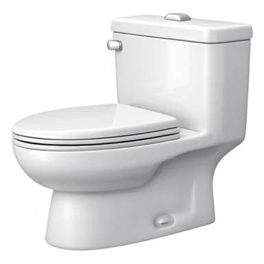 white porcelain toilet sticker
