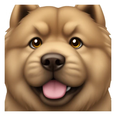 Chowchow dark brown sticker