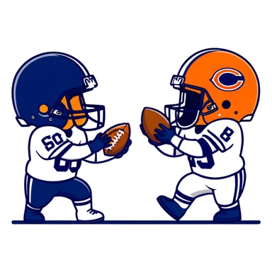 Dallas cowboys vs Chicago Bears  sticker