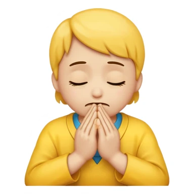 sobbing emoji thats praying sticker