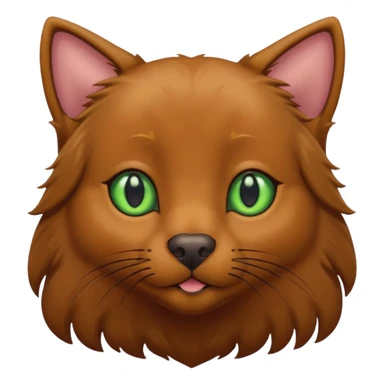 black cat with brown eyes  and big brown retriever with green eyes  sticker