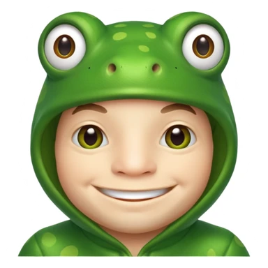 man fair in frog costume  sticker