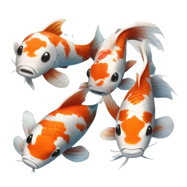 koi fishes sticker