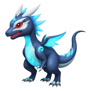 Neon Vibrant Pulsating Trail-glowing Chromatic Trico-Kyurem-Absol-Salamence-Salandit-Silvally-fusion-hybrid sticker