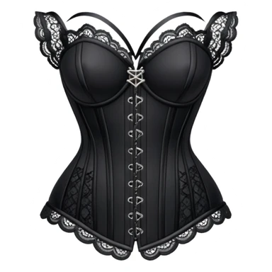 gothic lace corset black sticker