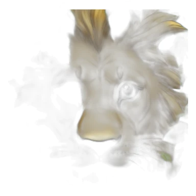 Lion yeux bleu sur un arbre sticker