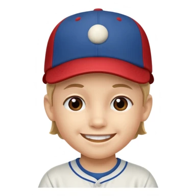 baseball hat kid sticker