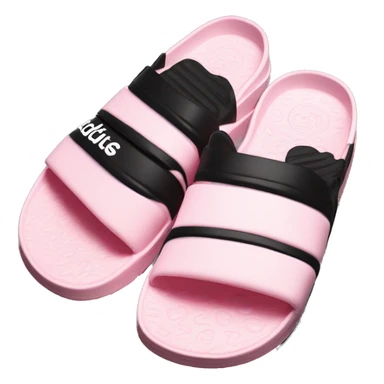 adidas adilettes sandals comfort pink cloud and black sticker
