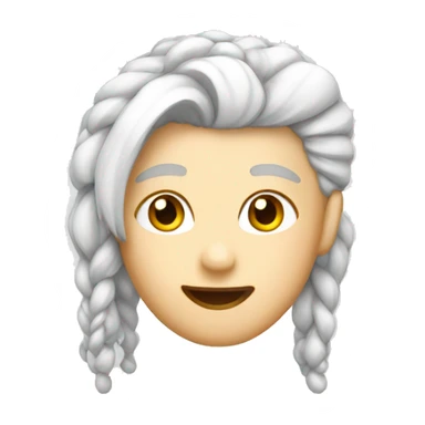 White hairclip sticker