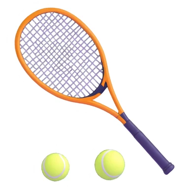 tennis racket and ball sticker