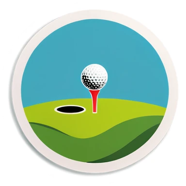 Golf sticker