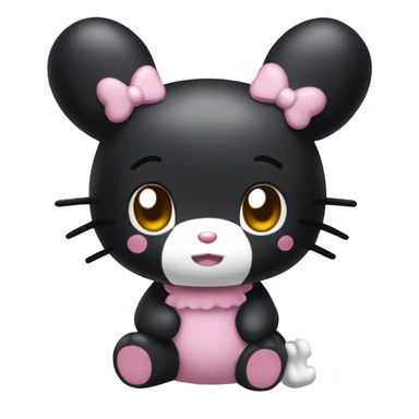 My Melody's Kuromi sticker