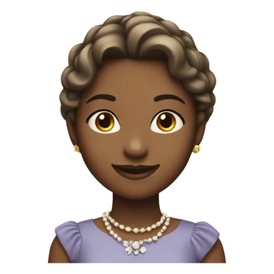 smiling girl in elegant dress sticker