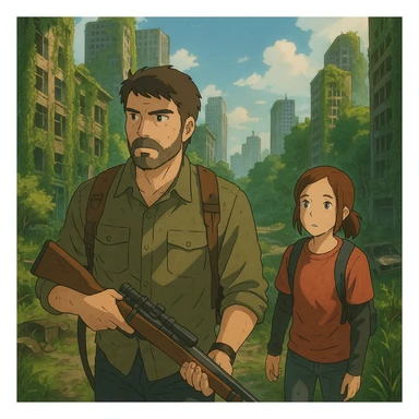 The Last of Us inspired scene sticker