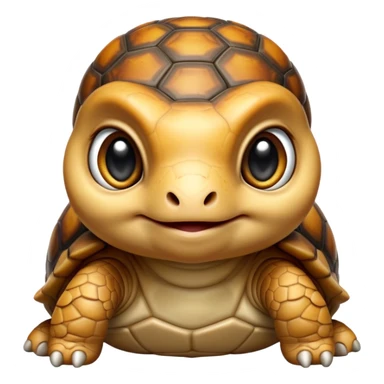 cinematic-baby tortoise-realistic--emoji,,-cute-wise-face-peering-ahead-with-calm-determination,-cute large-eyes-reflecting-centuries of wisdom, sticker