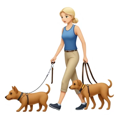 Woman walking a man on a leash with the man on all fours like a dog sticker