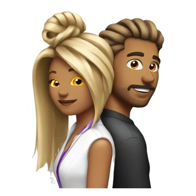 Hairstylist doing highlights on someone sticker