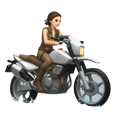 Rey montando sobre una moto de agua sticker