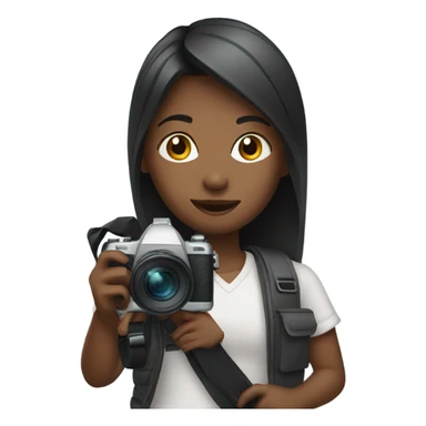 girl with video camera sticker