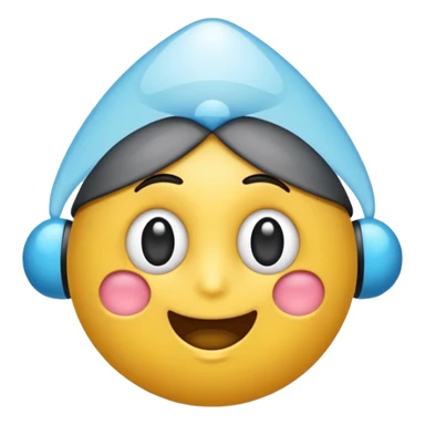 Un emoji idiot en l’aire qui fait peur sticker