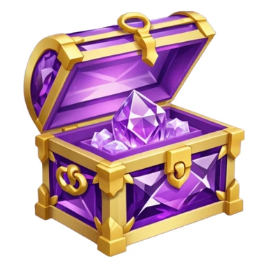 Amethyst chests Gift box sticker