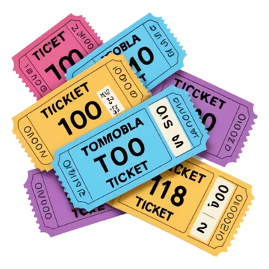 ticket tombola sticker