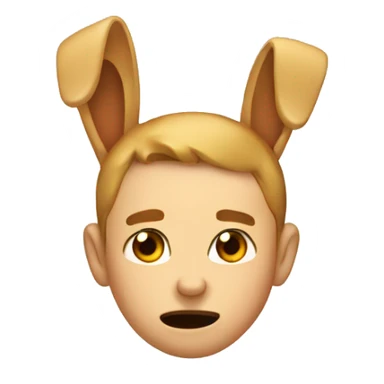 Emoji with grab both ears says sorry sticker