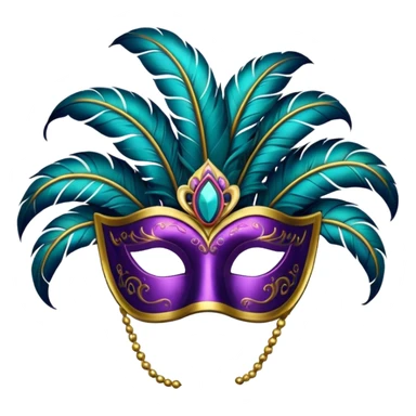 Venetian Carnival Mask sticker