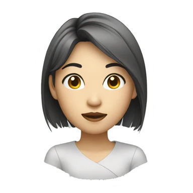 an asian girl designer with wireframes sticker