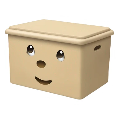 children's toy box beige color sticker