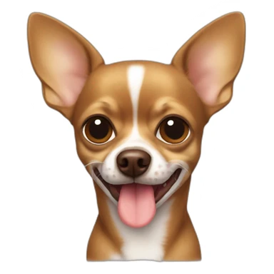 Brown chihuahua lick sticker