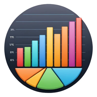 data analyze report chart no technology sticker