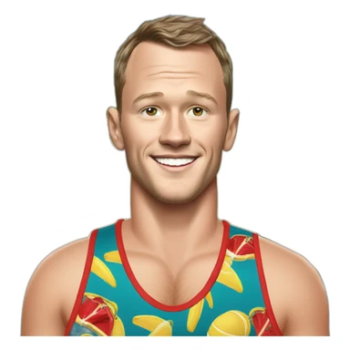 Jonathan Toews as a beach bum sticker