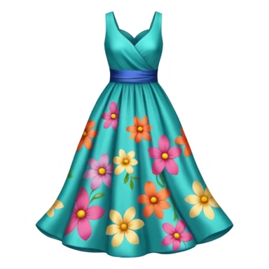 elbise çiçekli sticker