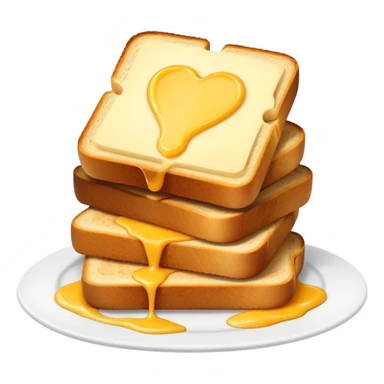 Dutch kaas tosti with gouda cheese and golden brown bread sticker