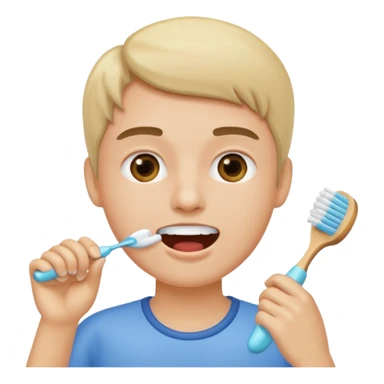 Brushing teeth  sticker