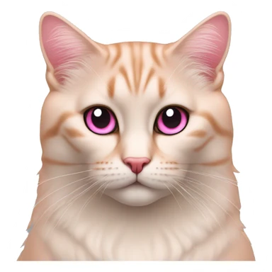 Gata con ojos delineados y labio rosado sticker