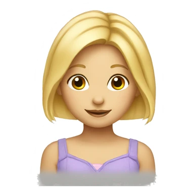 blonde bunny sticker